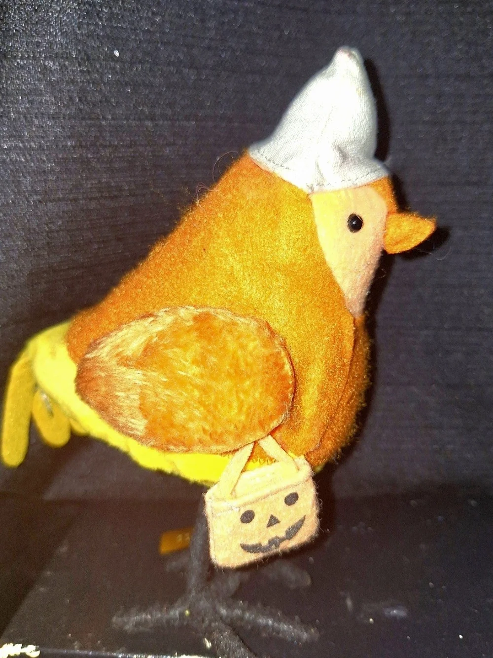 Orange Plush Bird 'Sugar' Holiday Decor 